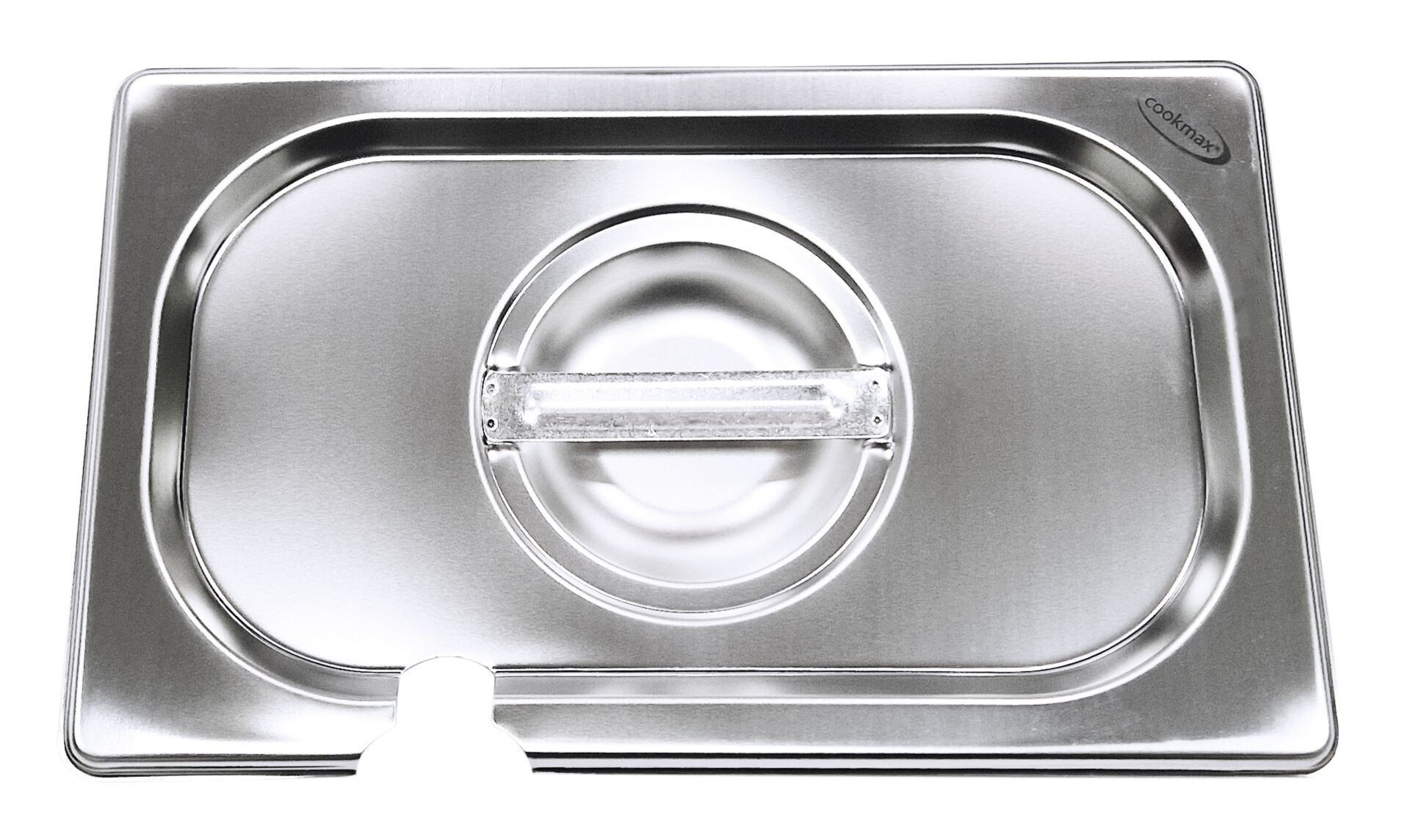 GN-Deckel mit Löffelausschnitt Edelstahl für 1/3